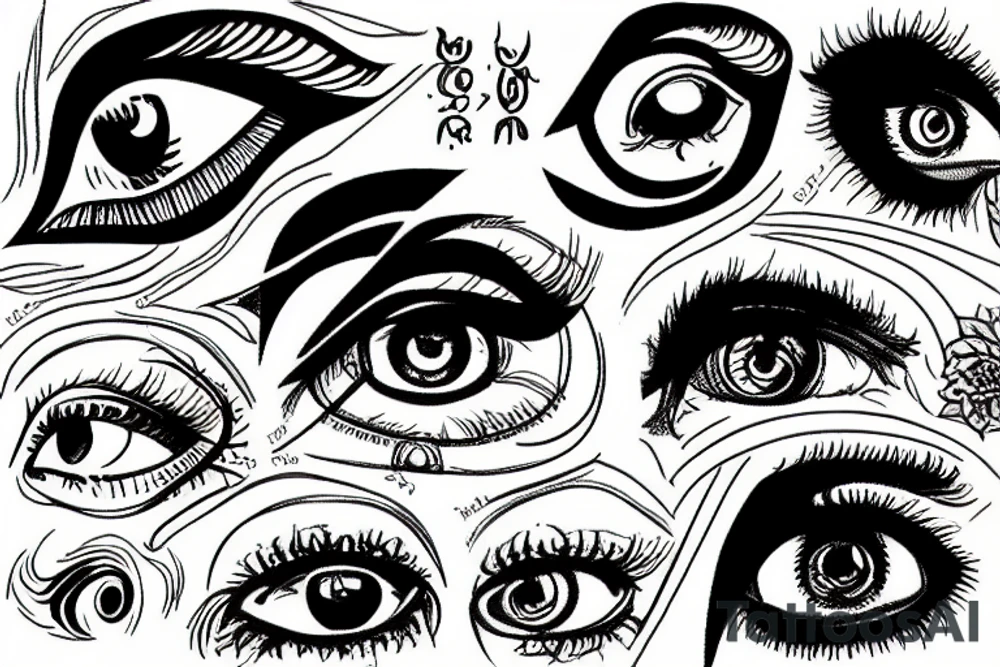 Eye of god tattoo idea