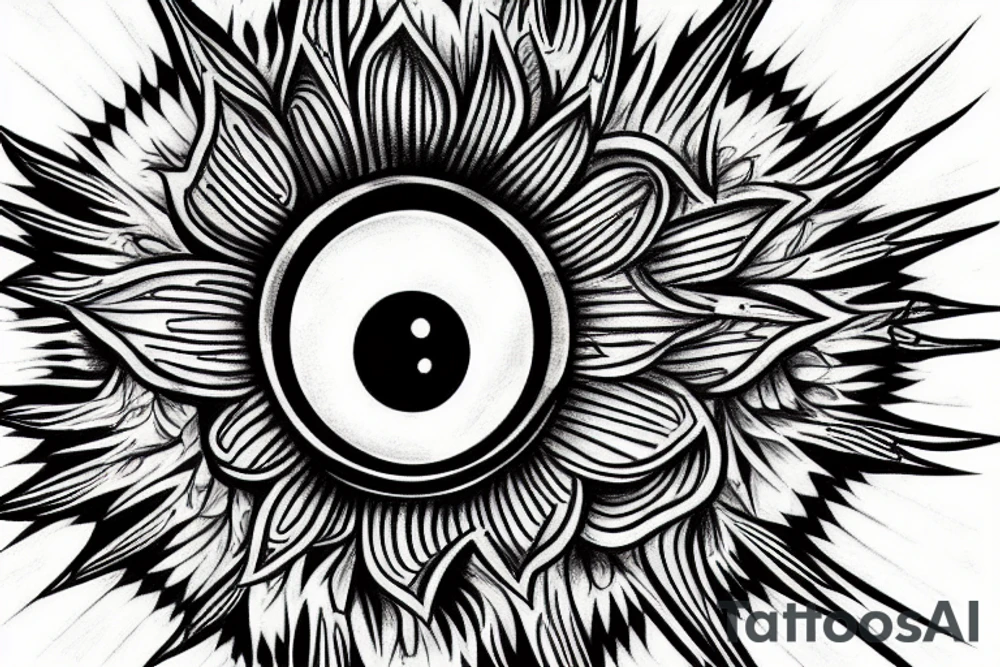 Eye of god tattoo idea