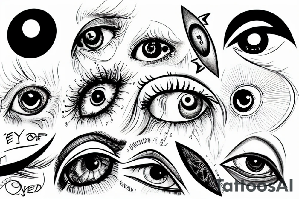 Eye of god tattoo idea