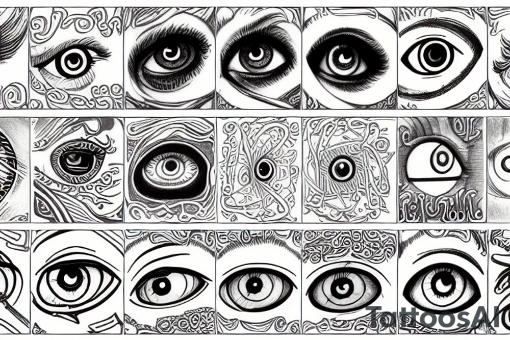 Eye of god tattoo idea