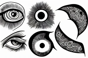 Eye of god tattoo idea