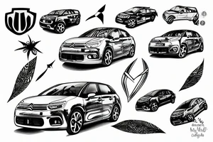 Citroen c4 tattoo idea