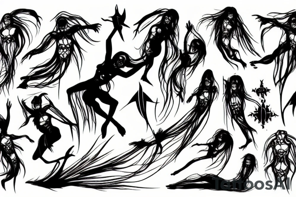 death dancing with a god tattoo idea