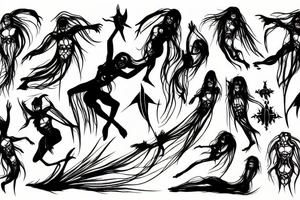 death dancing with a god tattoo idea
