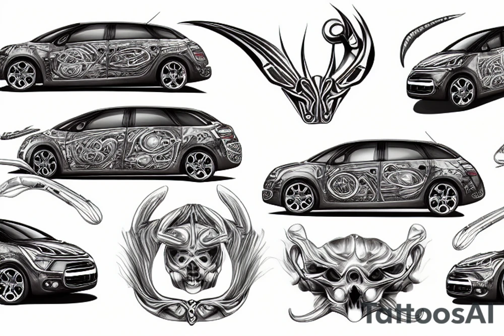 Citroen c4 tattoo idea