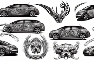 Citroen c4 tattoo idea