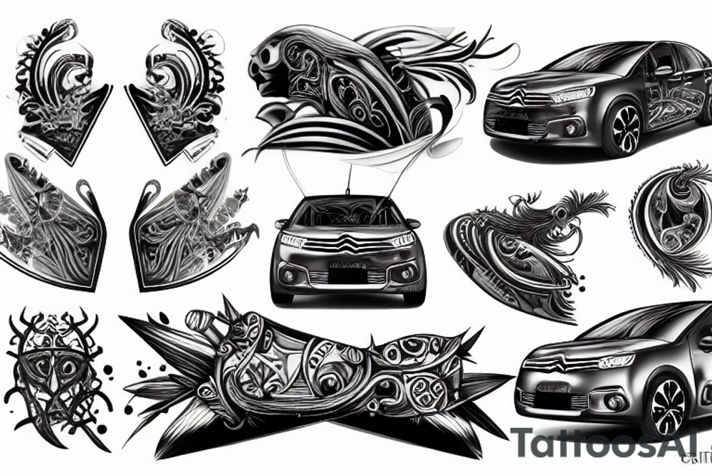 Citroen c4 tattoo idea