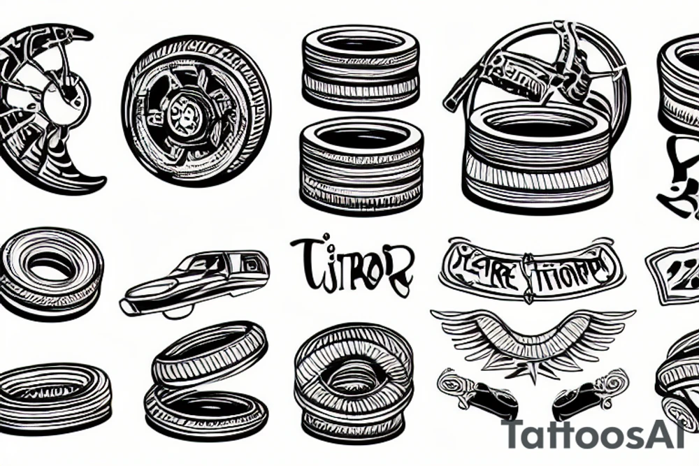 Tireshop tattoo idea