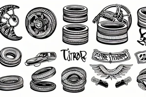 Tireshop tattoo idea