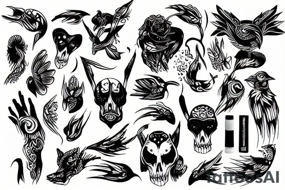 Kitcune masck tattoo idea