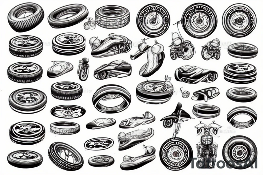Tireshop tattoo idea