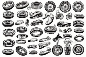 Tireshop tattoo idea
