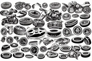 Tireshop tattoo idea