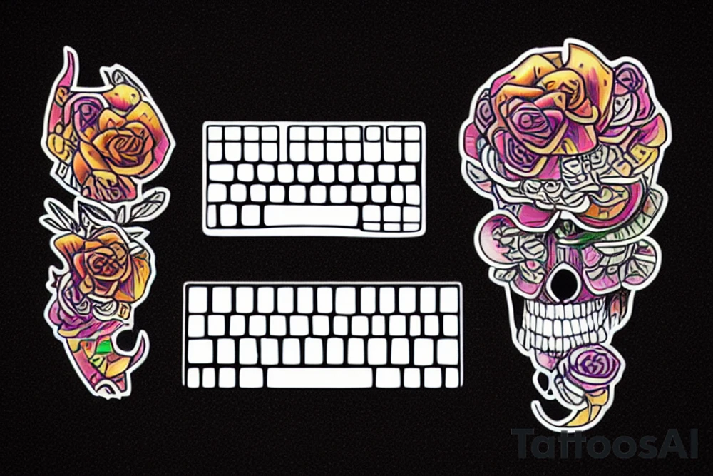 keyboard tattoo idea