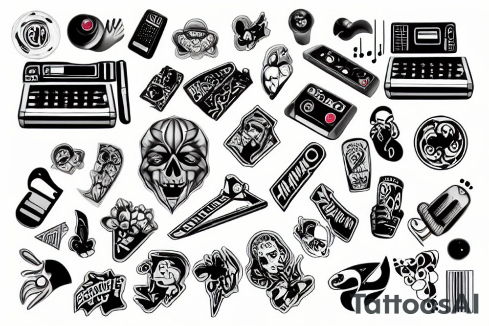 keyboard tattoo idea