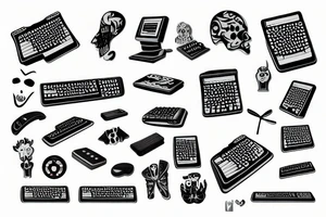 keyboard tattoo idea
