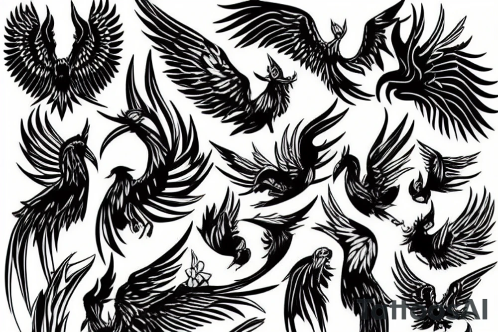 Phoenix tattoo idea