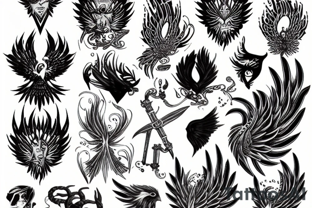 Phoenix tattoo idea