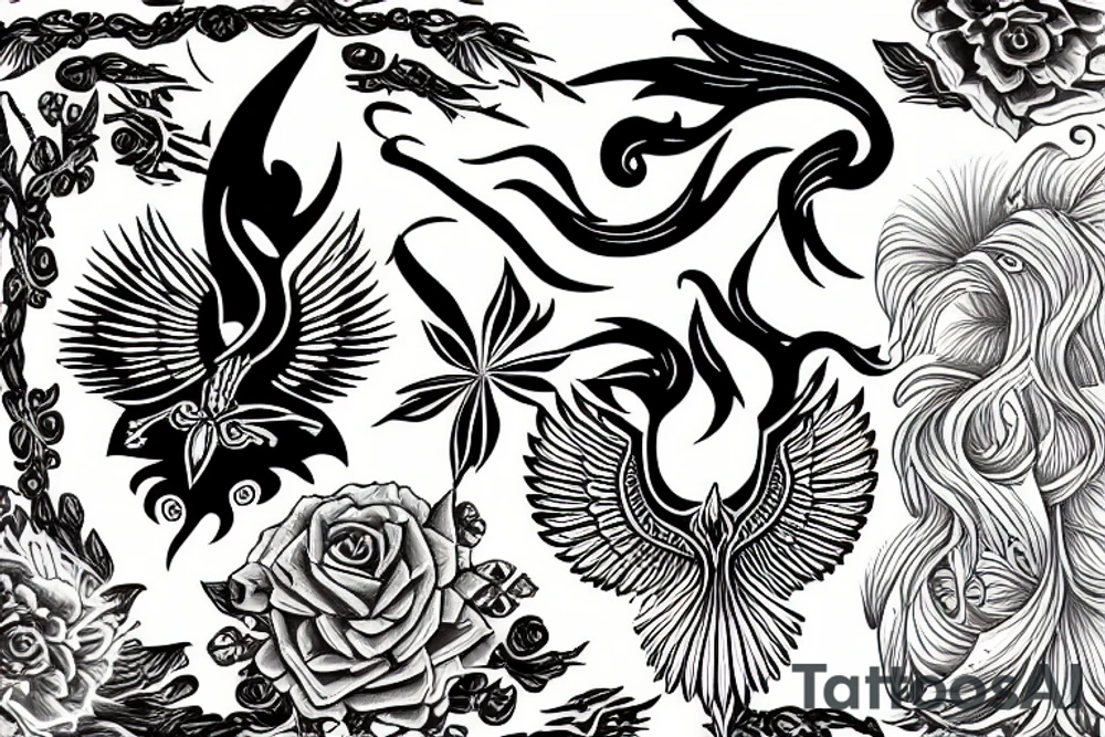 Phoenix tattoo idea