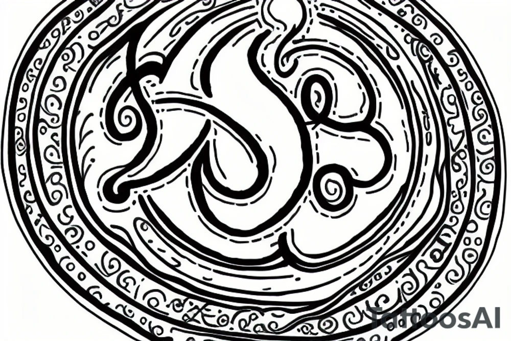 om sign in the sun tattoo idea