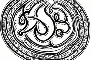om sign in the sun tattoo idea