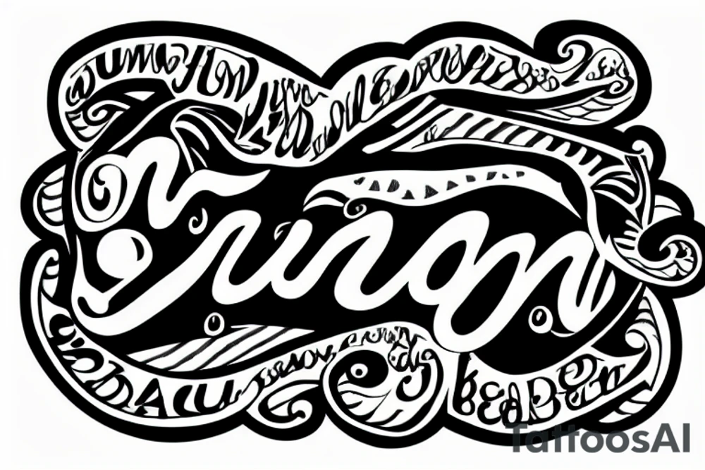 hum sign in the sun tattoo idea
