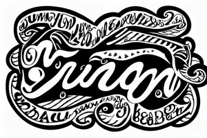 hum sign in the sun tattoo idea