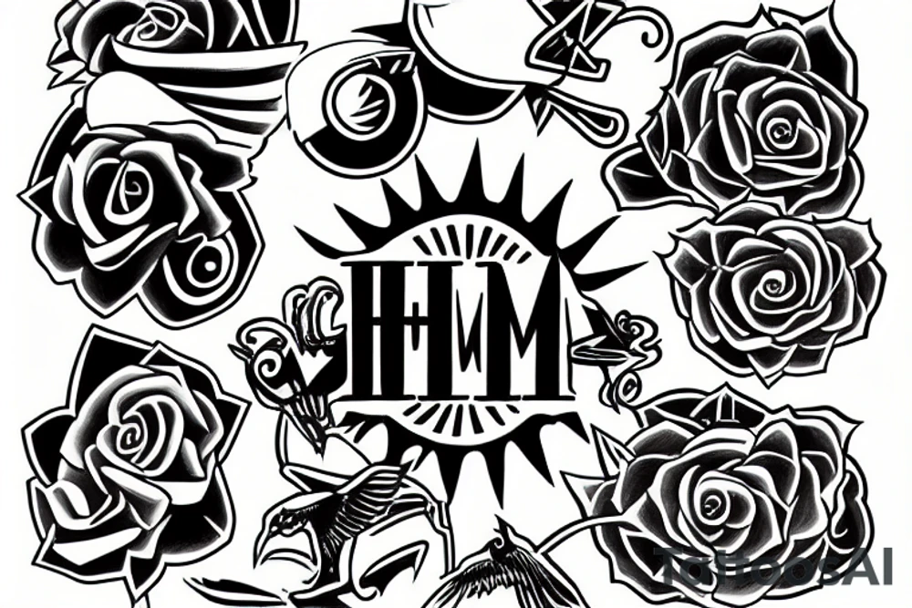 hum sign in the sun tattoo idea