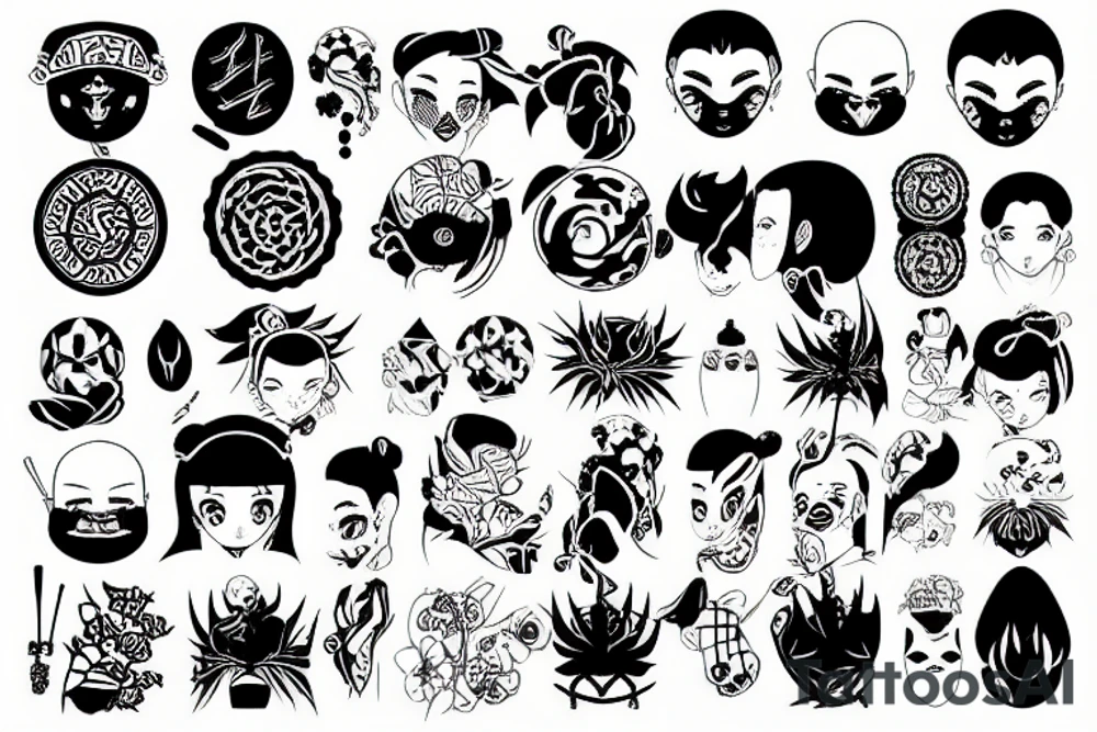 Kimetsu no yaba tattoo idea
