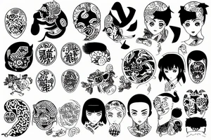 Kimetsu no yaba tattoo idea