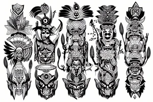 Indian Totem tattoo idea