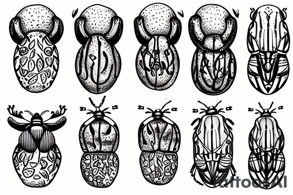 Colorado potato beetle tattoo idea