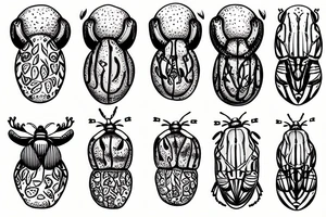 Colorado potato beetle tattoo idea