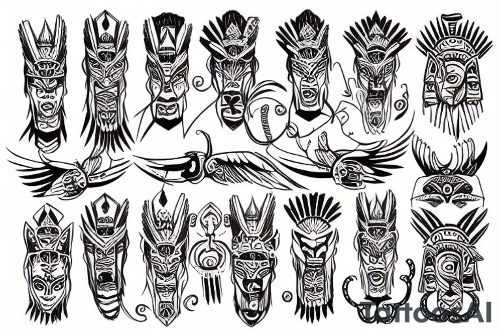 Indian Totem tattoo idea