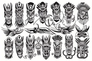 Indian Totem tattoo idea