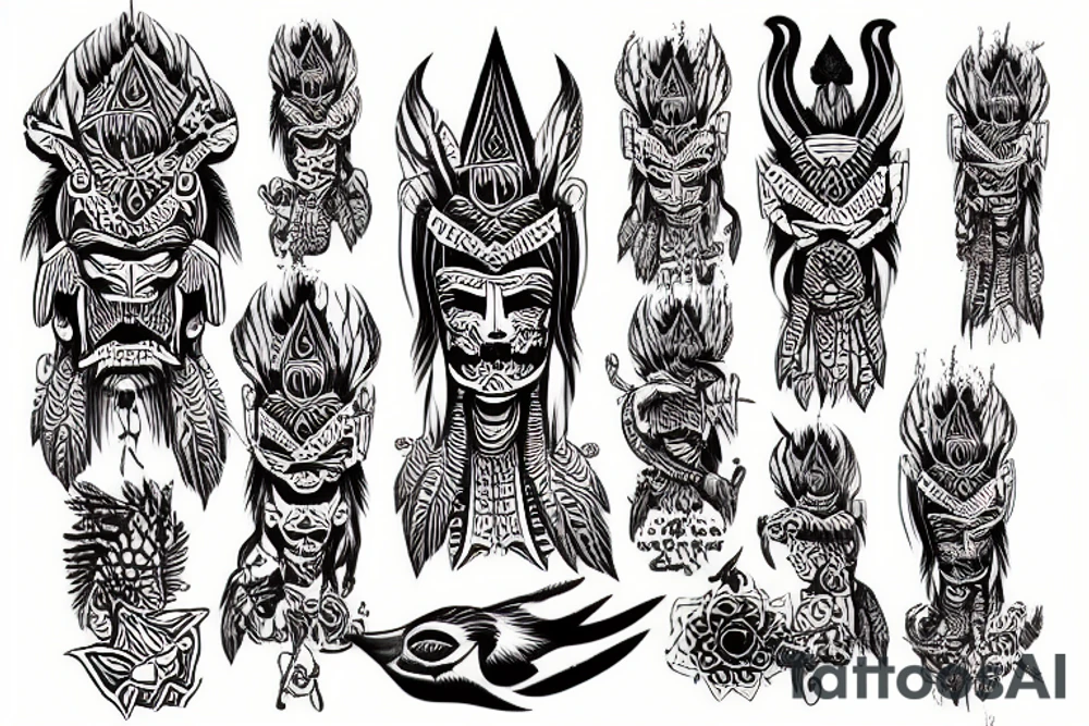Indian Totem tattoo idea