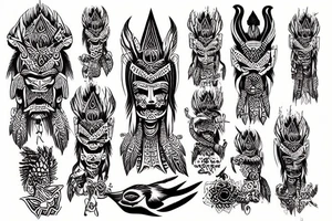 Indian Totem tattoo idea