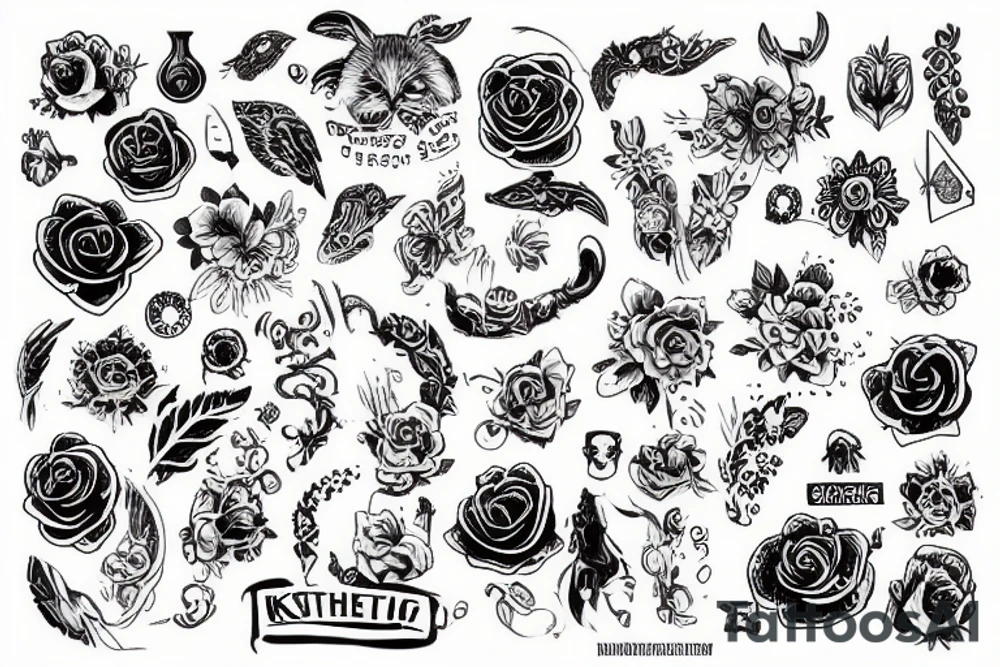 Кадуцей птица орнамент tattoo idea