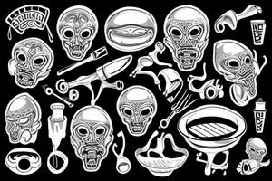 grill cook tattoo idea