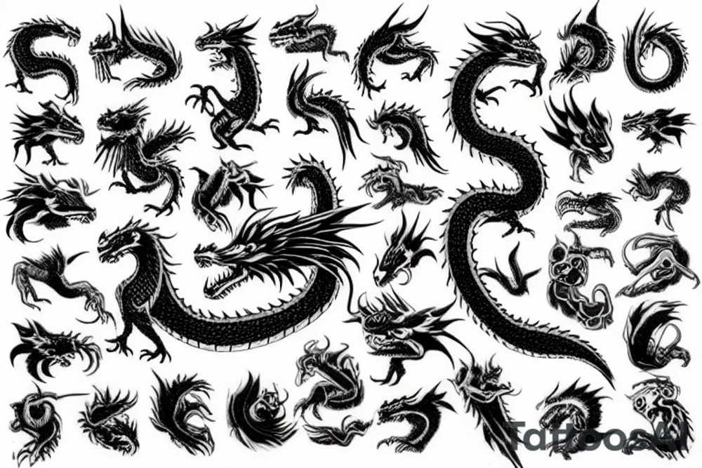 Dragon tattoo idea