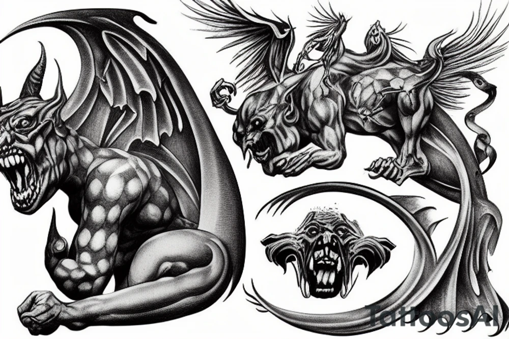 gargoyle tattoo idea