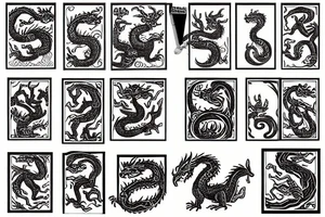 dragon and shamrock tattoo idea