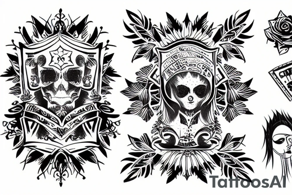 Череп tattoo idea