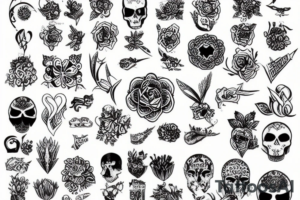 Череп tattoo idea