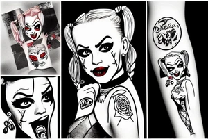 Harley Quinn being cool tattoo idea