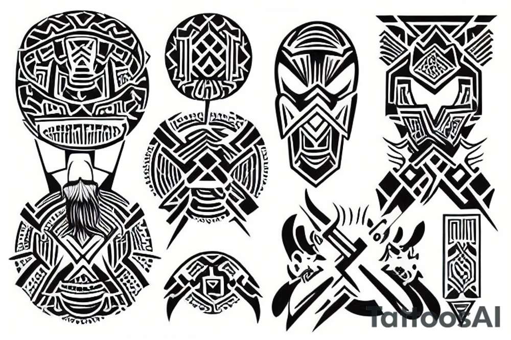Slavic stile tattoo idea