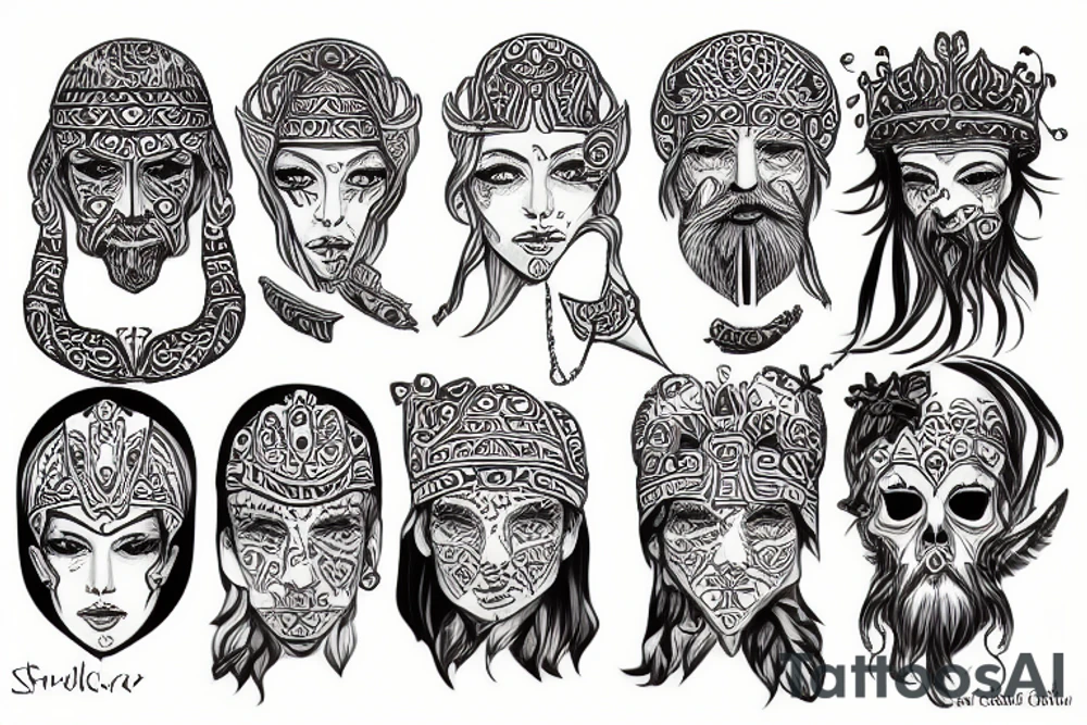 Slavic god tattoo idea