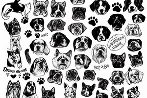 dog fucks cat tattoo idea