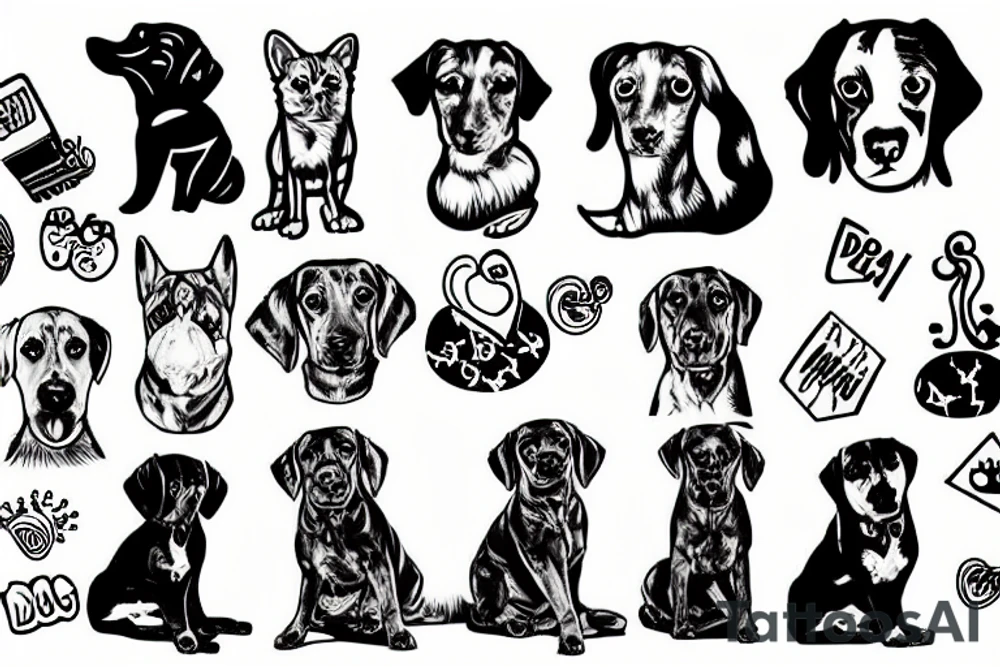 dog fucks cat tattoo idea