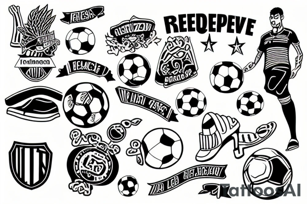 Futebol
Amizade
Lealdade
Honra
Cerveja
Lasanha
Respeito
Briga
Força
Eternidade tattoo idea